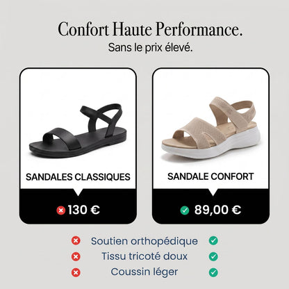 Sandales de marche larges et extensibles