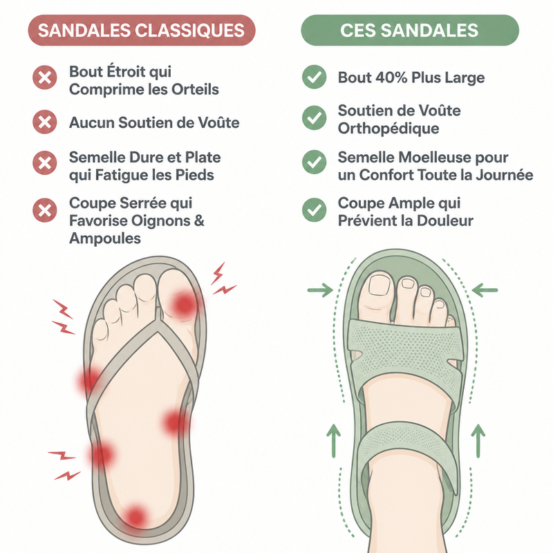 Le tricot s'étire avec vos pieds